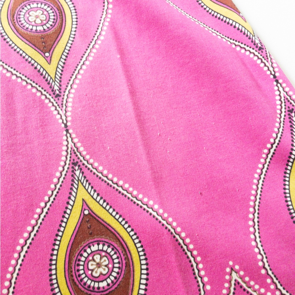 Vintage Laundry by Shelli Segal Pink Strapless Dress 90s SZ  8 Paisley Retro - Picture 9 of 14